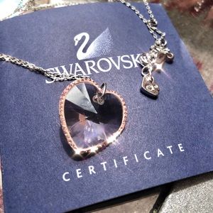 Swarovski Crystal Heart Pendant Necklace